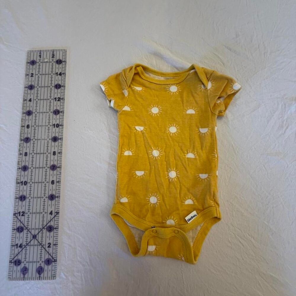 Gerber Yellow Sleepsuits-babygrows